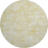 Piper Looms Mayfield Geometric AMF1081 Linen Machine Washable Area Rug Round Main Image