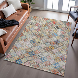 Piper Looms Mayfield Geometric AMF1081 Paprika Machine Washable Area Rug Lifestyle Image Feature