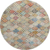 Piper Looms Mayfield Geometric AMF1081 Paprika Machine Washable Area Rug Round Main Image