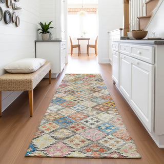 Piper Looms Mayfield Geometric AMF1081 Paprika Machine Washable Area Rug Runner Lifestyle Image Feature