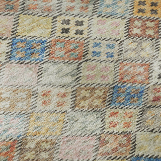 Piper Looms Mayfield Geometric AMF1081 Paprika Machine Washable Area Rug Swatch Image