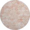 Piper Looms Mayfield Geometric AMF1081 Pink Machine Washable Area Rug Round Main Image