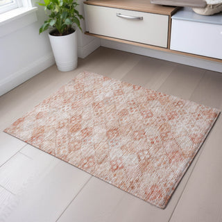 Piper Looms Mayfield Geometric AMF1081 Pink Machine Washable Area Rug Scatter Lifestyle Image Feature