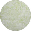 Piper Looms Mayfield Geometric AMF1081 Sage Machine Washable Area Rug Round Main Image