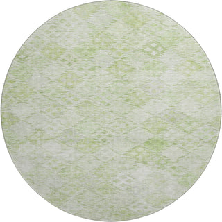 Piper Looms Mayfield Geometric AMF1081 Sage Machine Washable Area Rug Round Main Image