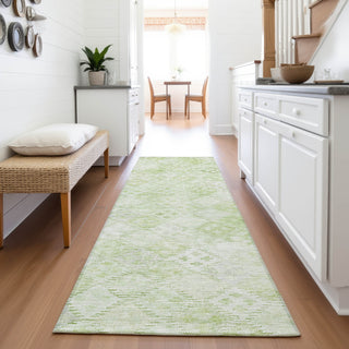 Piper Looms Mayfield Geometric AMF1081 Sage Machine Washable Area Rug Runner Lifestyle Image Feature