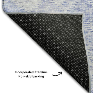 Piper Looms Mayfield Geometric AMF1081 Sky Machine Washable Area Rug Backing Image
