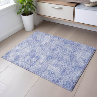 Piper Looms Mayfield Geometric AMF1081 Sky Machine Washable Area Rug Scatter Lifestyle Image Feature