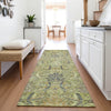 Piper Looms Mayfield Damask AMF1082 Aloe Machine Washable Area Rug Runner Lifestyle Image Feature