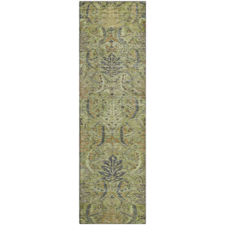 Piper Looms Mayfield Damask AMF1082 Aloe Machine Washable Area Rug Runner Main Image