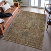 Piper Looms Mayfield Damask AMF1082 Brown Machine Washable Area Rug Lifestyle Image Feature