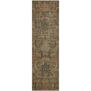 Piper Looms Mayfield Damask AMF1082 Brown Machine Washable Area Rug Runner Main Image
