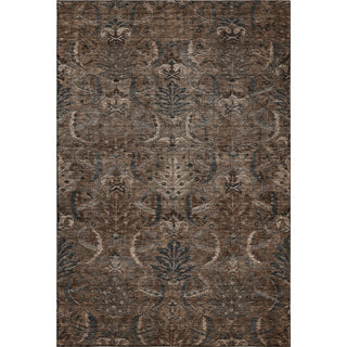 Piper Looms Mayfield Damask AMF1082 Fudge Machine Washable Area Rug main image
