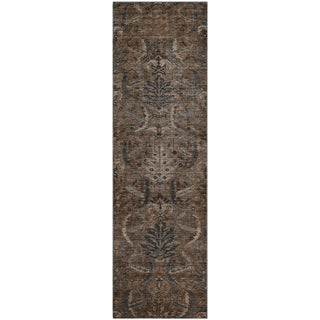 Piper Looms Mayfield Damask AMF1082 Fudge Machine Washable Area Rug Runner Main Image