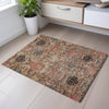 Piper Looms Mayfield Damask AMF1082 Khaki Machine Washable Area Rug Scatter Lifestyle Image Feature
