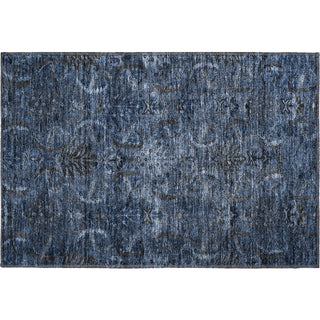 Piper Looms Mayfield Damask AMF1082 Navy Machine Washable Area Rug Scatter Main Image
