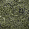 Piper Looms Mayfield Damask AMF1082 Olive Machine Washable Area Rug Swatch Image