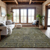 Piper Looms Mayfield Damask AMF1082 Taupe Machine Washable Area Rug Lifestyle Image Feature