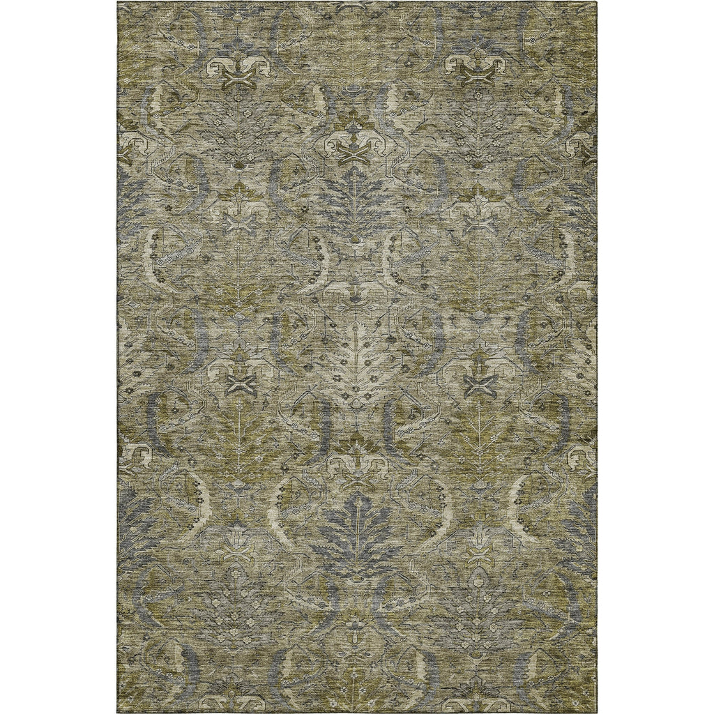 Piper Looms Mayfield Damask AMF1082 Taupe Machine Washable Area Rug main image