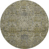 Piper Looms Mayfield Damask AMF1082 Taupe Machine Washable Area Rug Round Main Image