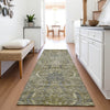 Piper Looms Mayfield Damask AMF1082 Taupe Machine Washable Area Rug Runner Lifestyle Image Feature