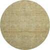 Piper Looms Mayfield Damask AMF1082 Wheat Machine Washable Area Rug Round Main Image