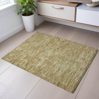 Piper Looms Mayfield Damask AMF1082 Wheat Machine Washable Area Rug Scatter Lifestyle Image Feature