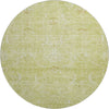 Piper Looms Mayfield Damask AMF1083 Aloe Machine Washable Area Rug Round Main Image