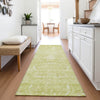 Piper Looms Mayfield Damask AMF1083 Aloe Machine Washable Area Rug Runner Lifestyle Image Feature