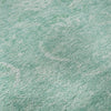 Piper Looms Mayfield Damask AMF1083 Aqua Machine Washable Area Rug Swatch Image