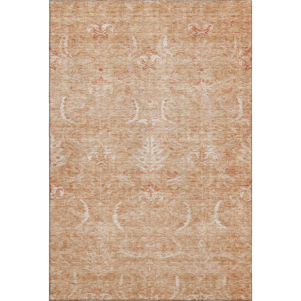 Piper Looms Mayfield Damask AMF1083 Salmon Machine Washable Area Rug main image