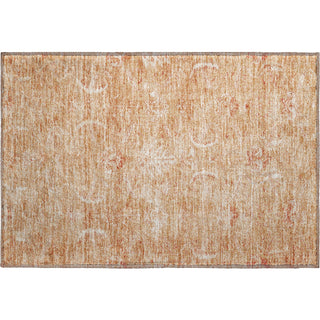 Piper Looms Mayfield Damask AMF1083 Salmon Machine Washable Area Rug Scatter Main Image