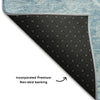 Piper Looms Mayfield Damask AMF1083 Sky Machine Washable Area Rug Backing Image