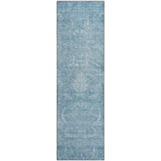 Piper Looms Mayfield Damask AMF1083 Sky Machine Washable Area Rug Runner Main Image
