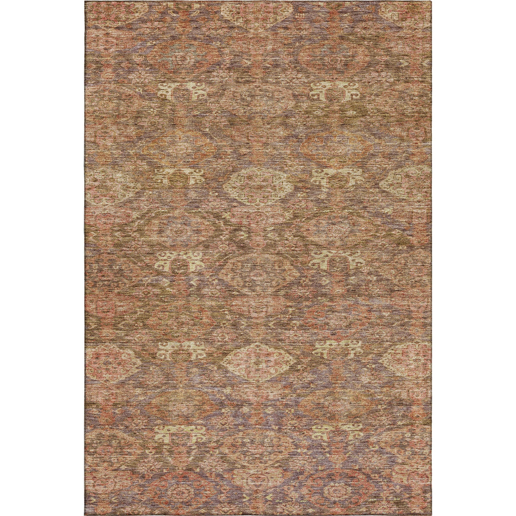 Piper Looms Mayfield Damask AMF1084 Brown Machine Washable Area Rug main image