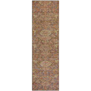 Piper Looms Mayfield Damask AMF1084 Brown Machine Washable Area Rug Runner Main Image