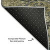 Piper Looms Mayfield Damask AMF1084 Charcoal Machine Washable Area Rug Backing Image