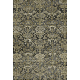 Piper Looms Mayfield Damask AMF1084 Charcoal Machine Washable Area Rug main image