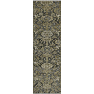 Piper Looms Mayfield Damask AMF1084 Charcoal Machine Washable Area Rug Runner Main Image
