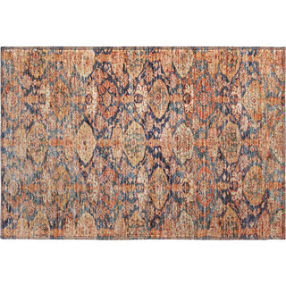 Piper Looms Mayfield Damask AMF1084 Terracotta Machine Washable Area Rug Scatter Main Image