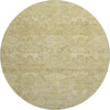 Piper Looms Mayfield Damask AMF1084 Wheat Machine Washable Area Rug Round Main Image