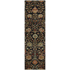 Piper Looms Mayfield Floral AMF1085 Black Machine Washable Area Rug Runner Main Image