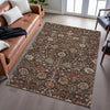 Piper Looms Mayfield Floral AMF1085 Chocolate Machine Washable Area Rug Lifestyle Image Feature