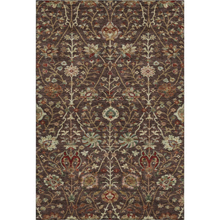 Piper Looms Mayfield Floral AMF1085 Chocolate Machine Washable Area Rug main image