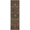 Piper Looms Mayfield Floral AMF1085 Chocolate Machine Washable Area Rug Runner Main Image