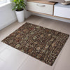 Piper Looms Mayfield Floral AMF1085 Chocolate Machine Washable Area Rug Scatter Lifestyle Image Feature