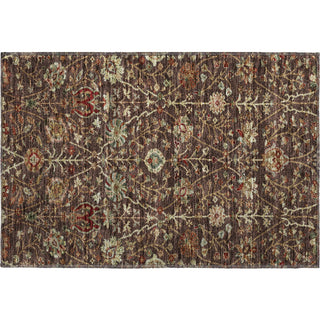 Piper Looms Mayfield Floral AMF1085 Chocolate Machine Washable Area Rug Scatter Main Image
