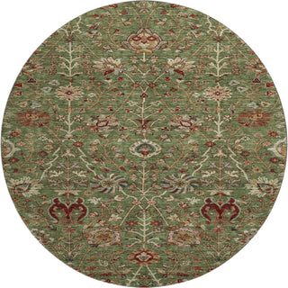 Piper Looms Mayfield Floral AMF1085 Fern Machine Washable Area Rug Round Main Image