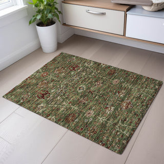 Piper Looms Mayfield Floral AMF1085 Fern Machine Washable Area Rug Scatter Lifestyle Image Feature