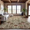 Piper Looms Mayfield Floral AMF1085 Ivory Machine Washable Area Rug Lifestyle Image Feature